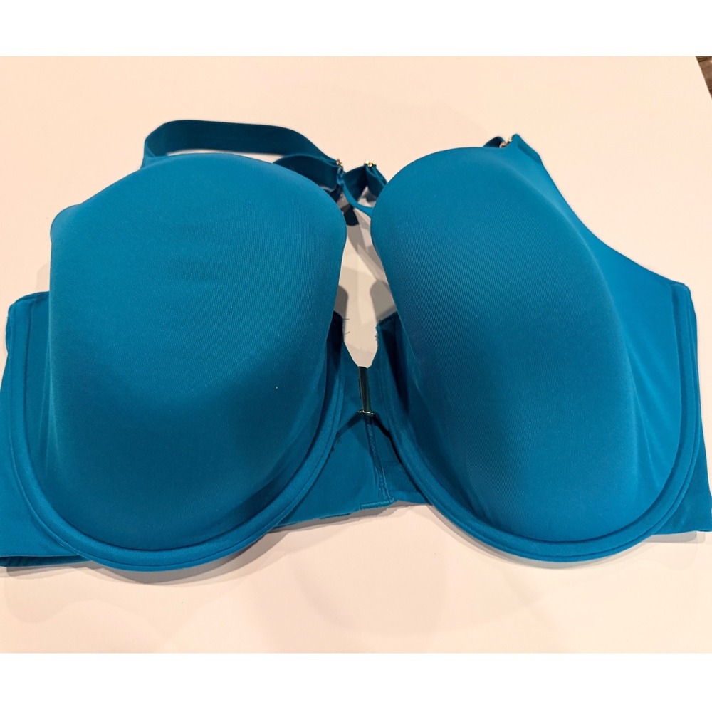 ThirdLove ComfortStretch Front Close TShirt Bra 36G Blue Underwire Full Coverage